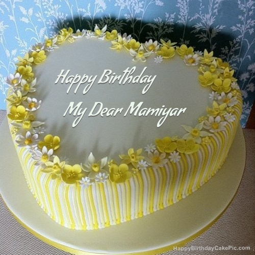 write name on Vanilla Birthday Cake